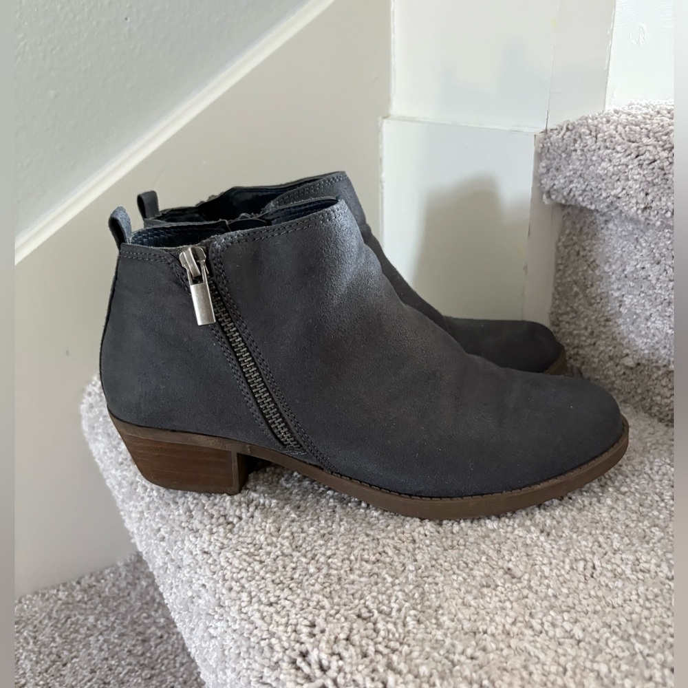Dark Gray Ankle Boots